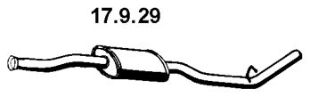 EBERSPÄCHER Средний глушитель выхлопных газов 17.9.29