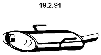 EBERSPÄCHER Глушитель выхлопных газов конечный 19.2.91