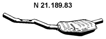 EBERSPÄCHER galinis duslintuvas 21.189.83