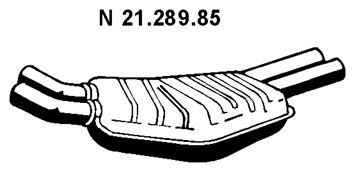 EBERSPÄCHER galinis duslintuvas 21.289.85