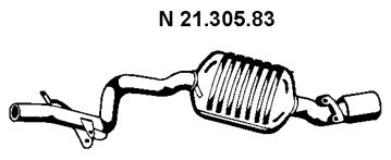 EBERSPÄCHER galinis duslintuvas 21.305.83