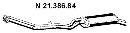 EBERSPÄCHER Глушитель выхлопных газов конечный 21.386.84