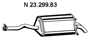 EBERSPÄCHER Глушитель выхлопных газов конечный 23.299.83