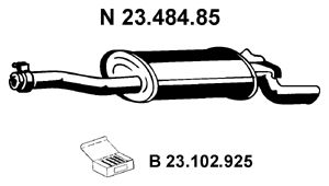 EBERSPÄCHER galinis duslintuvas 23.484.85