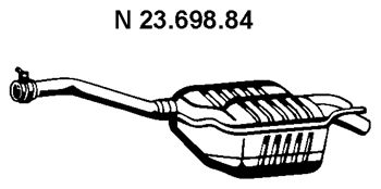 EBERSPÄCHER galinis duslintuvas 23.698.84