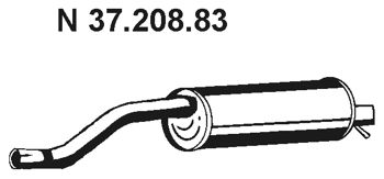 EBERSPÄCHER galinis duslintuvas 37.208.83