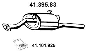 EBERSPÄCHER Глушитель выхлопных газов конечный 41.395.83