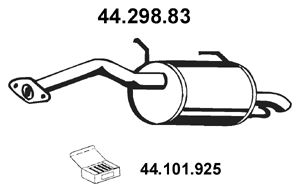 EBERSPÄCHER Глушитель выхлопных газов конечный 44.298.83