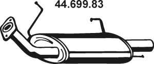 EBERSPÄCHER galinis duslintuvas 44.699.83