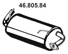 EBERSPÄCHER Глушитель выхлопных газов конечный 46.805.84