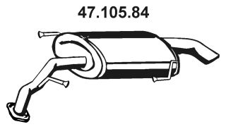 EBERSPÄCHER galinis duslintuvas 47.105.84