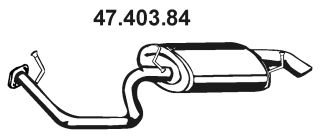 EBERSPÄCHER Глушитель выхлопных газов конечный 47.403.84