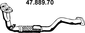 EBERSPÄCHER Труба выхлопного газа 47.889.70