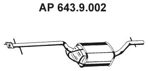 EBERSPÄCHER vidurinis duslintuvas 643.9.002