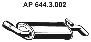 EBERSPÄCHER Глушитель выхлопных газов конечный 644.3.002