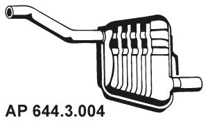 EBERSPÄCHER galinis duslintuvas 644.3.004