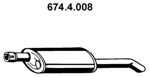 EBERSPÄCHER Глушитель выхлопных газов конечный 674.4.008