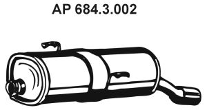 EBERSPÄCHER Глушитель выхлопных газов конечный 684.3.002