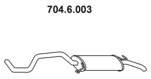 EBERSPÄCHER Глушитель выхлопных газов конечный 704.6.003