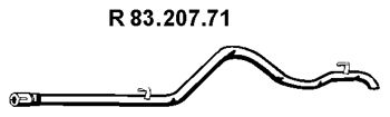 EBERSPÄCHER Труба выхлопного газа 83.207.71