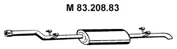 EBERSPÄCHER vidurinis duslintuvas 83.208.83