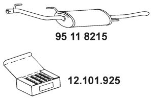 EBERSPÄCHER Глушитель выхлопных газов конечный 95 11 8215