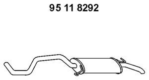 EBERSPÄCHER Глушитель выхлопных газов конечный 95 11 8292