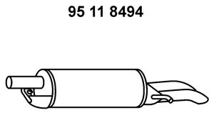 EBERSPÄCHER Глушитель выхлопных газов конечный 95 11 8494