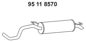 EBERSPÄCHER Глушитель выхлопных газов конечный 95 11 8570