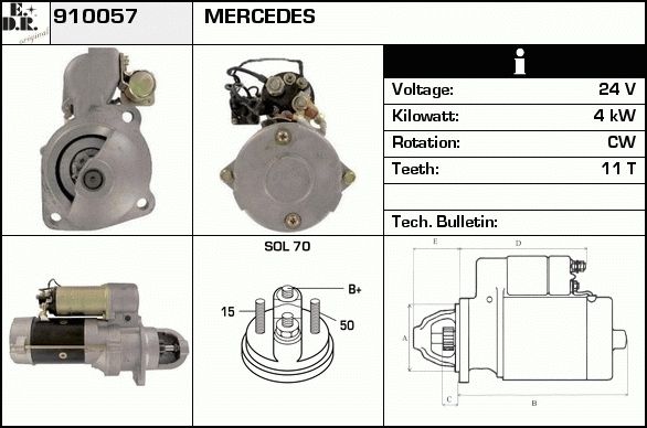 EDR starteris 910073