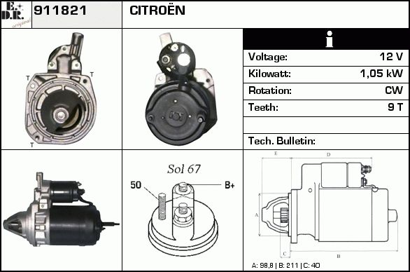 EDR starteris 912231