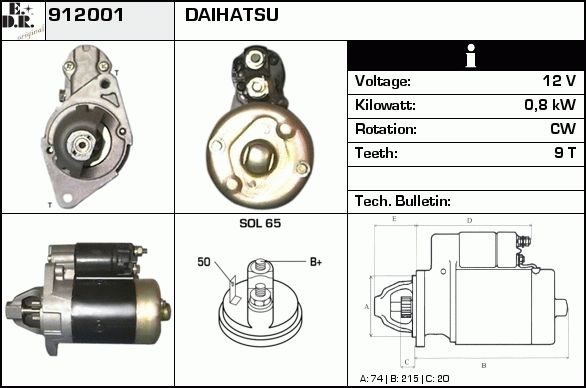 EDR starteris 912320