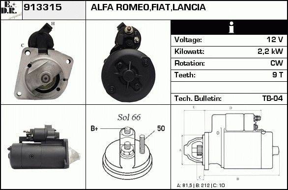 EDR starteris 913346