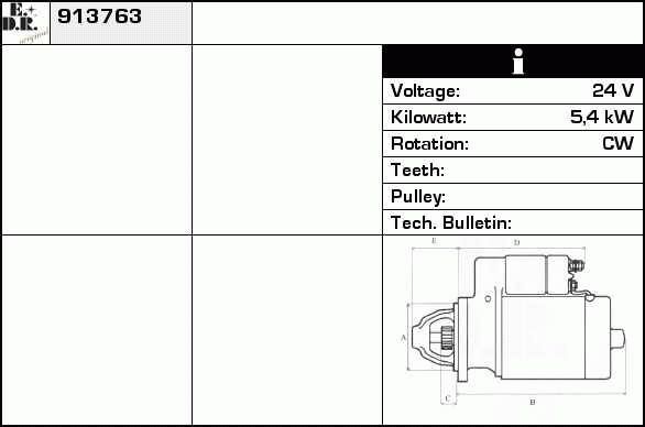 EDR starteris 913803