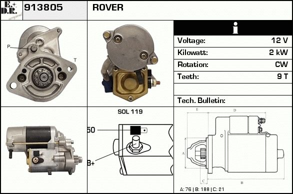 EDR starteris 913838