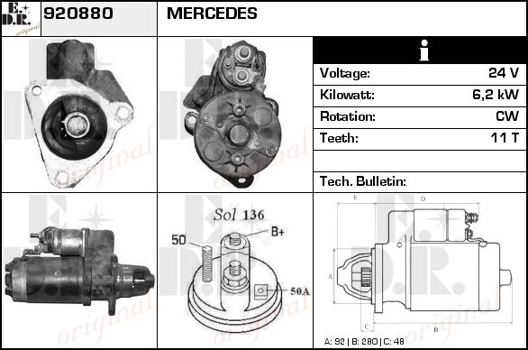 EDR starteris 921610