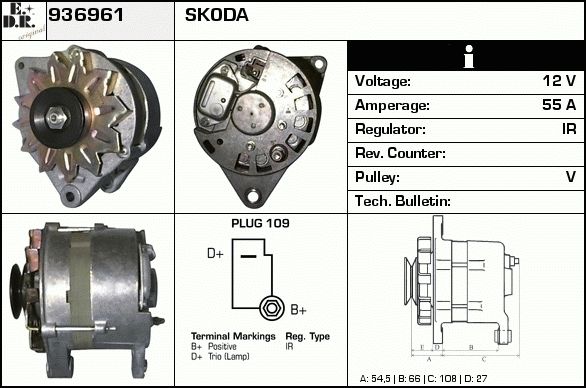 EDR kintamosios srovės generatorius 937990