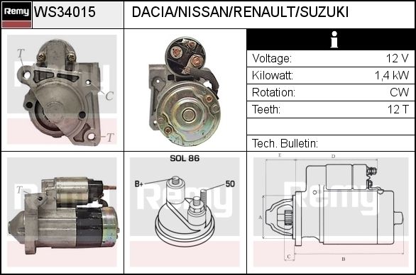 EDR starteris WS34780