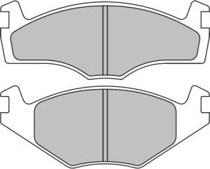 EEC Комплект тормозных колодок, дисковый тормоз BRP0438