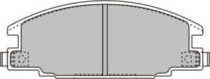 EEC Комплект тормозных колодок, дисковый тормоз BRP0615