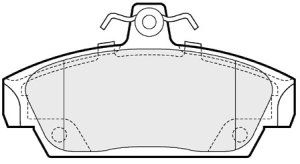 EEC Комплект тормозных колодок, дисковый тормоз BRP0659