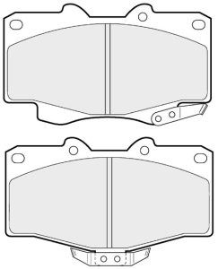 EEC Комплект тормозных колодок, дисковый тормоз BRP0703