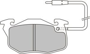 EEC stabdžių trinkelių rinkinys, diskinis stabdys BRP0713