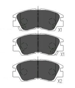 EEC Комплект тормозных колодок, дисковый тормоз BRP0717