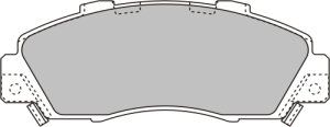 EEC Комплект тормозных колодок, дисковый тормоз BRP0737