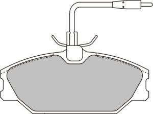 EEC stabdžių trinkelių rinkinys, diskinis stabdys BRP0776