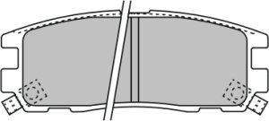 EEC Комплект тормозных колодок, дисковый тормоз BRP0798