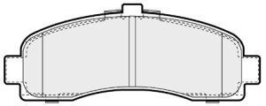 EEC Комплект тормозных колодок, дисковый тормоз BRP0800