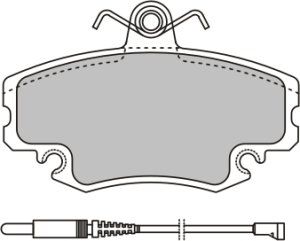 EEC Комплект тормозных колодок, дисковый тормоз BRP0810