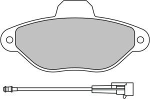 EEC stabdžių trinkelių rinkinys, diskinis stabdys BRP0812